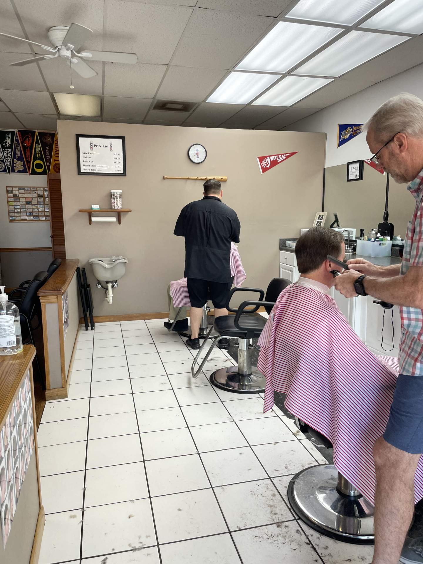 Barbers Hard at Work